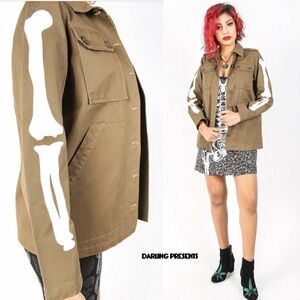Iron Fist Bone In Military Jacket Women Color Olive Size S